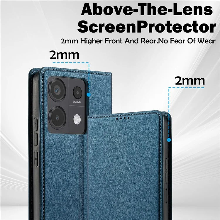 LC.IMEEKE L1 Series for Xiaomi Redmi Note 13 5G Case PU Leather Wallet Stand Protective Phone Cover