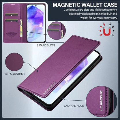 LC.IMEEKE L1 Series for Samsung Galaxy A54 5G Case PU Leather Wallet Stand Protective Phone Cover