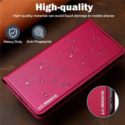 LC.IMEEKE L1 Series for Samsung Galaxy A54 5G Case PU Leather Wallet Stand Protective Phone Cover