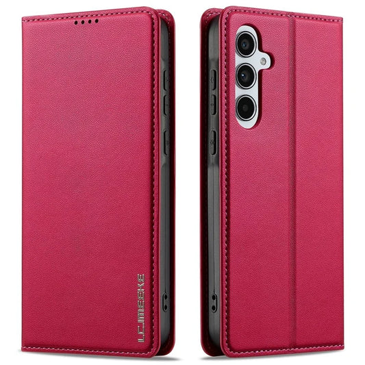 LC.IMEEKE L1 Series for Samsung Galaxy A55 5G Case PU Leather Wallet Stand Protective Phone Cover