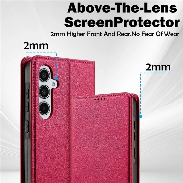 LC.IMEEKE L1 Series for Samsung Galaxy A55 5G Case PU Leather Wallet Stand Protective Phone Cover