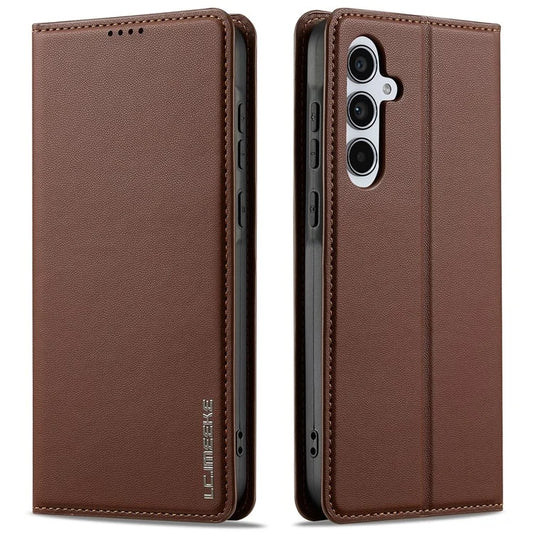 LC.IMEEKE L1 Series for Samsung Galaxy A34 5G Case PU Leather Wallet Stand Protective Phone Cover