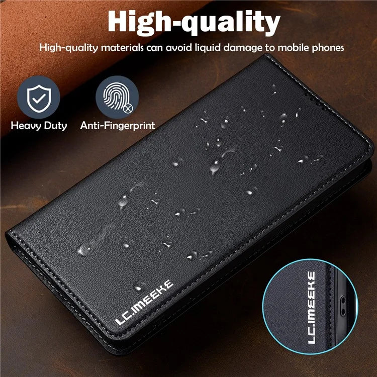 LC.IMEEKE L1 Series for Samsung Galaxy A35 5G Case PU Leather Wallet Stand Protective Phone Cover
