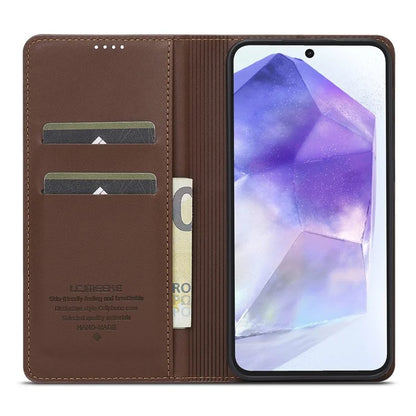 LC.IMEEKE L1 Series for Samsung Galaxy A35 5G Case PU Leather Wallet Stand Protective Phone Cover