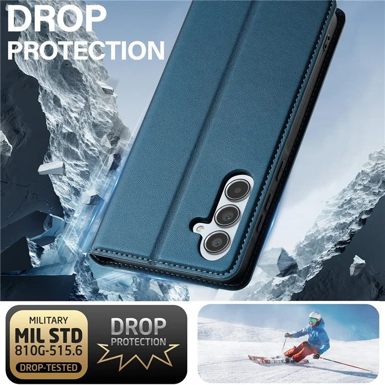LC.IMEEKE L1 Series for Samsung Galaxy A14 4G / 5G Case PU Leather Wallet Stand Protective Phone Cover