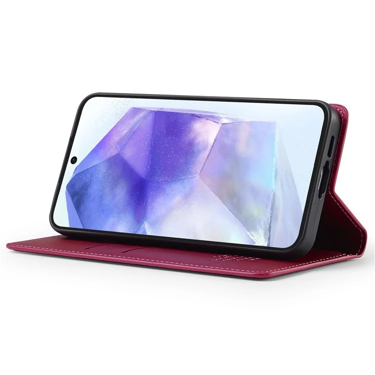 LC.IMEEKE L1 Series for Samsung Galaxy A14 4G / 5G Case PU Leather Wallet Stand Protective Phone Cover