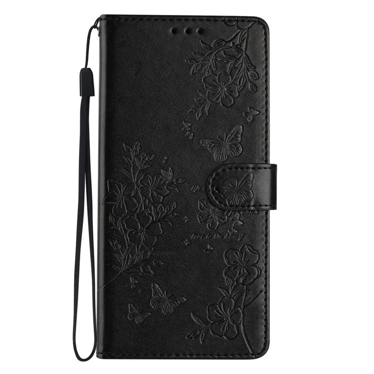 For Samsung Galaxy A16 5G Wallet Phone Case Butterfly Floral Imprint Leather Flip Cover