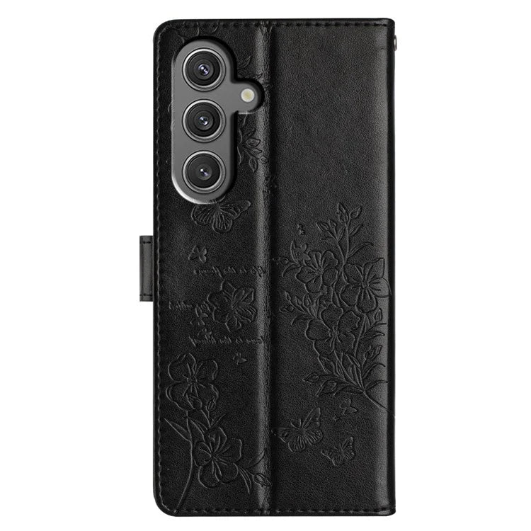For Samsung Galaxy A16 5G Wallet Phone Case Butterfly Floral Imprint Leather Flip Cover