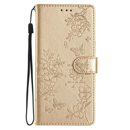 For Samsung Galaxy A16 5G Wallet Phone Case Butterfly Floral Imprint Leather Flip Cover