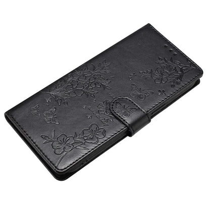 For Samsung Galaxy A06 Wallet Phone Case Butterfly Floral Imprint Leather Flip Cover