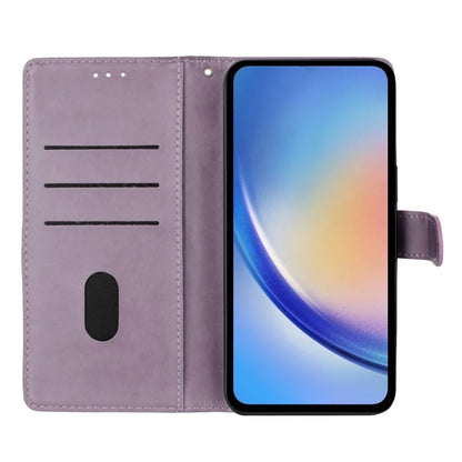 For Samsung Galaxy A06 Wallet Phone Case Butterfly Floral Imprint Leather Flip Cover