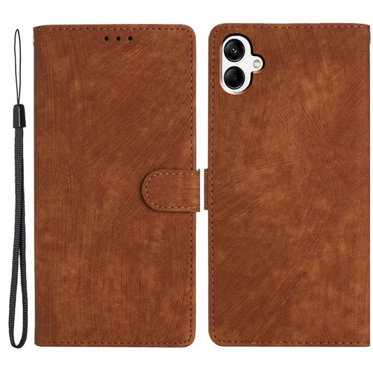 For Samsung Galaxy A06 Case with Card Clots Skin-Touch PU Leather Phone Cover Stand