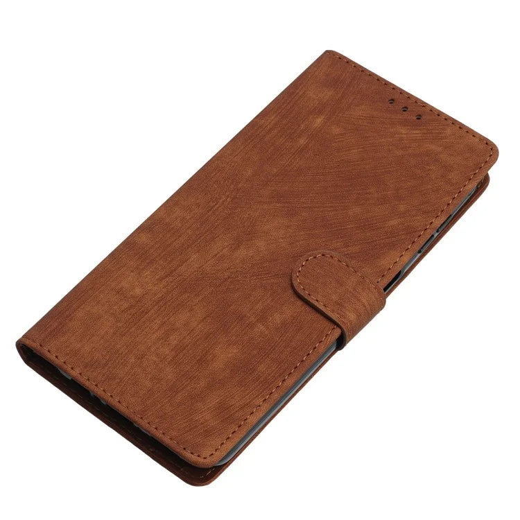 For Samsung Galaxy A06 Case with Card Clots Skin-Touch PU Leather Phone Cover Stand