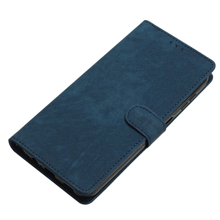 For Samsung Galaxy A06 Case with Card Clots Skin-Touch PU Leather Phone Cover Stand