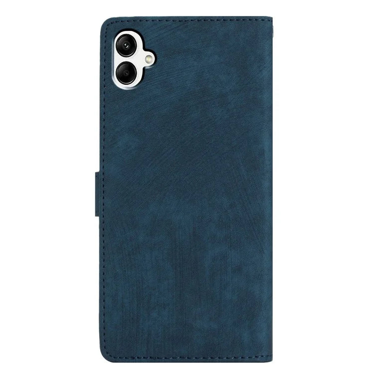 For Samsung Galaxy A06 Case with Card Clots Skin-Touch PU Leather Phone Cover Stand