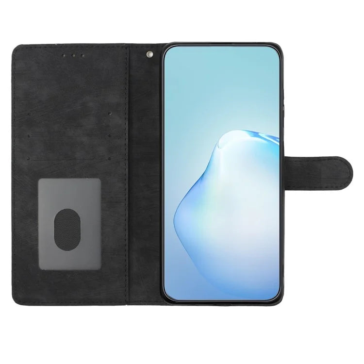 For Samsung Galaxy A06 Case with Card Clots Skin-Touch PU Leather Phone Cover Stand