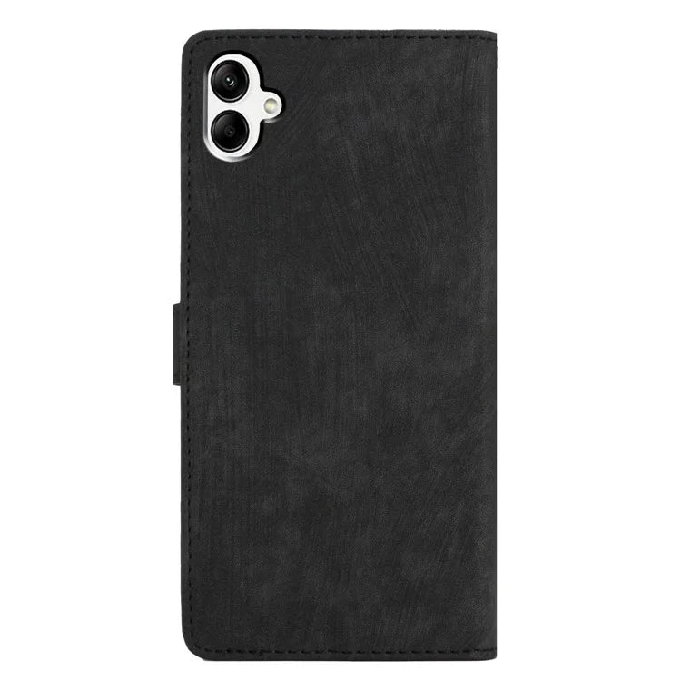 For Samsung Galaxy A06 Case with Card Clots Skin-Touch PU Leather Phone Cover Stand