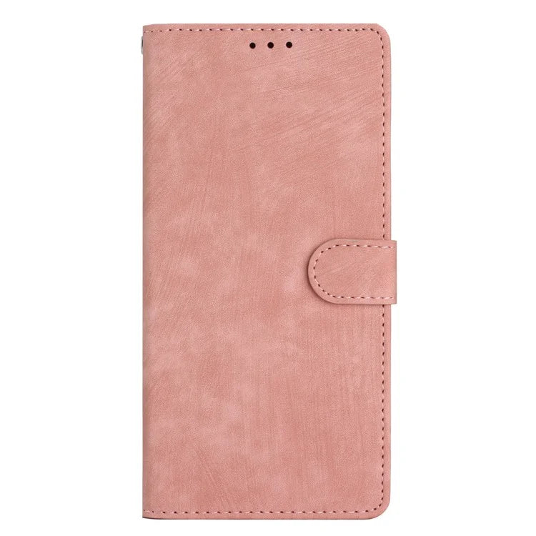 For Samsung Galaxy A06 Case with Card Clots Skin-Touch PU Leather Phone Cover Stand