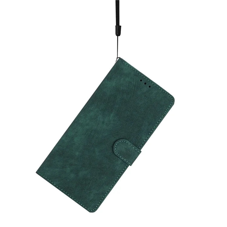 For Samsung Galaxy A06 Case with Card Clots Skin-Touch PU Leather Phone Cover Stand