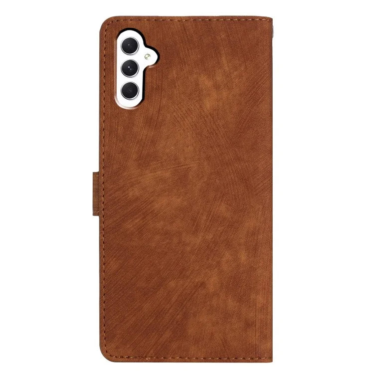 For Samsung Galaxy A16 5G Case with Card Clots Skin-Touch PU Leather Phone Cover Stand