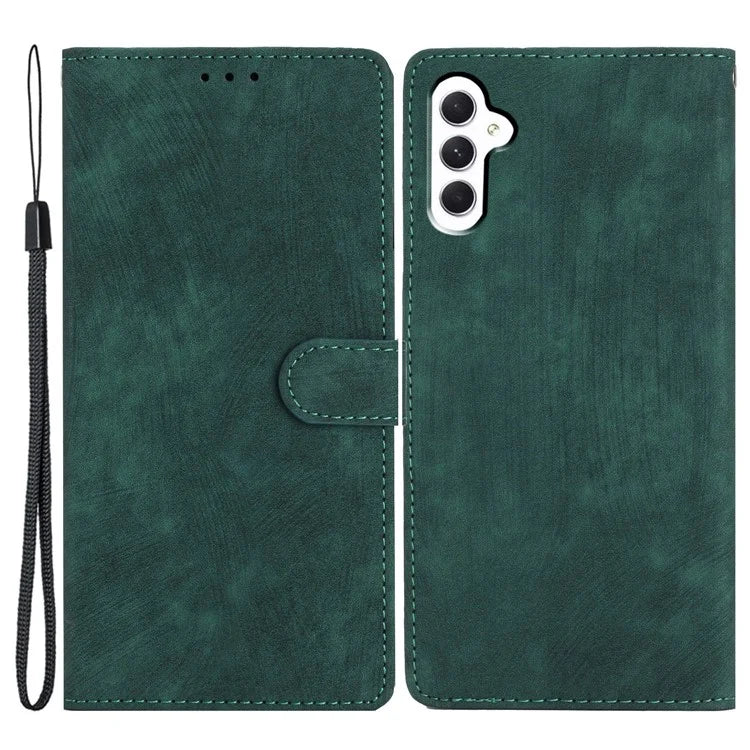 For Samsung Galaxy A16 5G Case with Card Clots Skin-Touch PU Leather Phone Cover Stand
