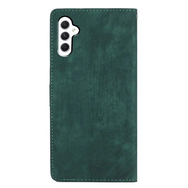 For Samsung Galaxy A16 5G Case with Card Clots Skin-Touch PU Leather Phone Cover Stand