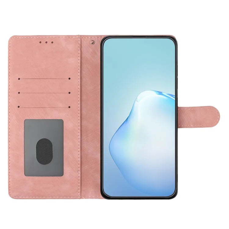 For Samsung Galaxy A16 5G Case with Card Clots Skin-Touch PU Leather Phone Cover Stand