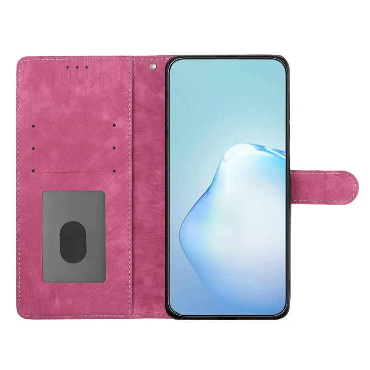 For Samsung Galaxy A16 5G Case with Card Clots Skin-Touch PU Leather Phone Cover Stand