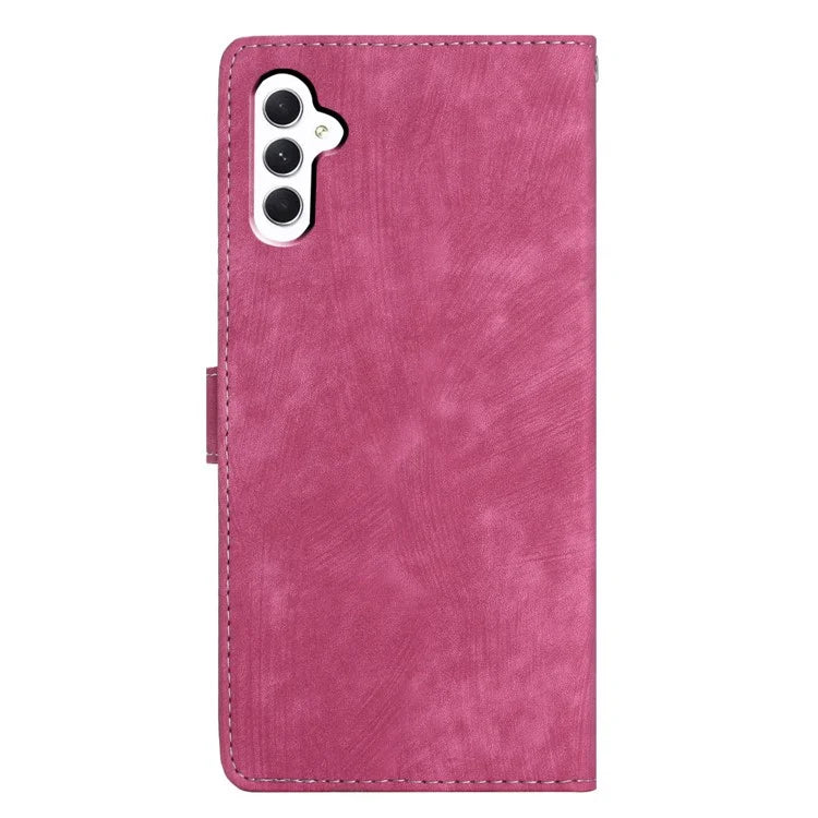 For Samsung Galaxy A16 5G Case with Card Clots Skin-Touch PU Leather Phone Cover Stand