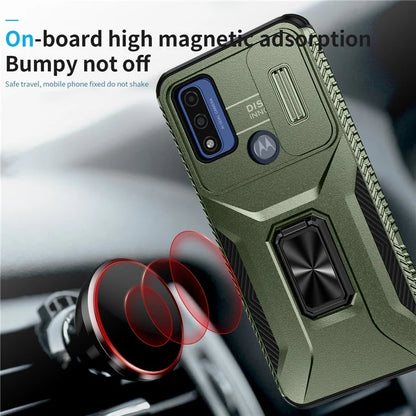 For Motorola Moto G Play (2023) 4G / Moto G Power (2022) / G Pure Case Camshield Kickstand TPU+PC Phone Cover