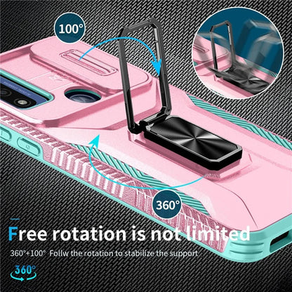 For Motorola Moto G Play (2023) 4G / Moto G Power (2022) / G Pure Case Camshield Kickstand TPU+PC Phone Cover