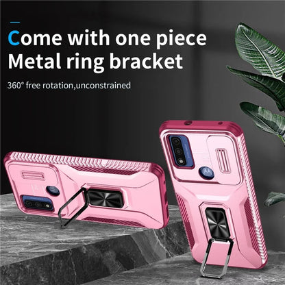 For Motorola Moto G Play (2023) 4G / Moto G Power (2022) / G Pure Case Camshield Kickstand TPU+PC Phone Cover