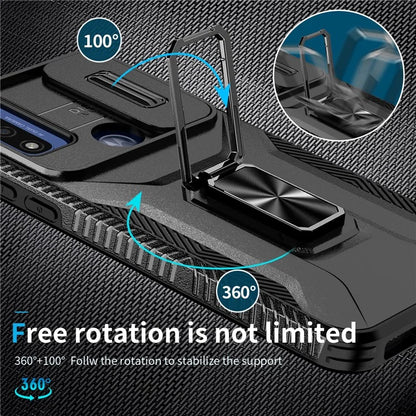 For Motorola Moto G Play (2023) 4G / Moto G Power (2022) / G Pure Case Camshield Kickstand TPU+PC Phone Cover