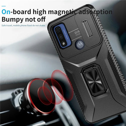 For Motorola Moto G Play (2023) 4G / Moto G Power (2022) / G Pure Case Camshield Kickstand TPU+PC Phone Cover