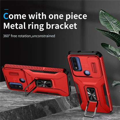 For Motorola Moto G Play (2023) 4G / Moto G Power (2022) / G Pure Case Camshield Kickstand TPU+PC Phone Cover