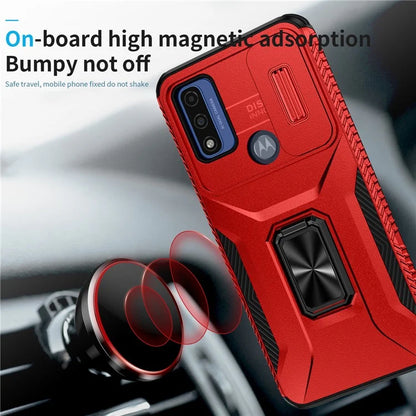 For Motorola Moto G Play (2023) 4G / Moto G Power (2022) / G Pure Case Camshield Kickstand TPU+PC Phone Cover