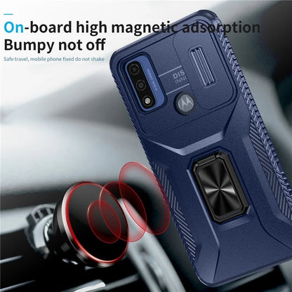 For Motorola Moto G Play (2023) 4G / Moto G Power (2022) / G Pure Case Camshield Kickstand TPU+PC Phone Cover