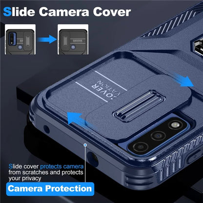 For Motorola Moto G Play (2023) 4G / Moto G Power (2022) / G Pure Case Camshield Kickstand TPU+PC Phone Cover