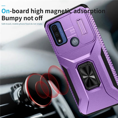 For Motorola Moto G Play (2023) 4G / Moto G Power (2022) / G Pure Case Camshield Kickstand TPU+PC Phone Cover