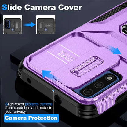 For Motorola Moto G Play (2023) 4G / Moto G Power (2022) / G Pure Case Camshield Kickstand TPU+PC Phone Cover
