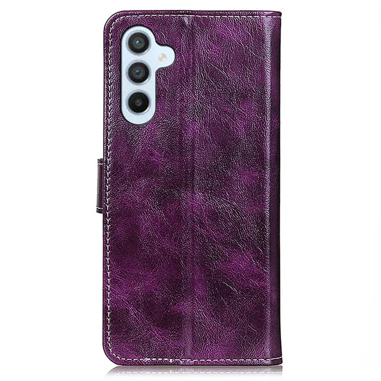 For Samsung Galaxy A16 5G Case Crazy Horse Texture Leather Phone Wallet Cover