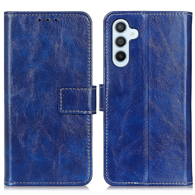 For Samsung Galaxy A16 5G Case Crazy Horse Texture Leather Phone Wallet Cover