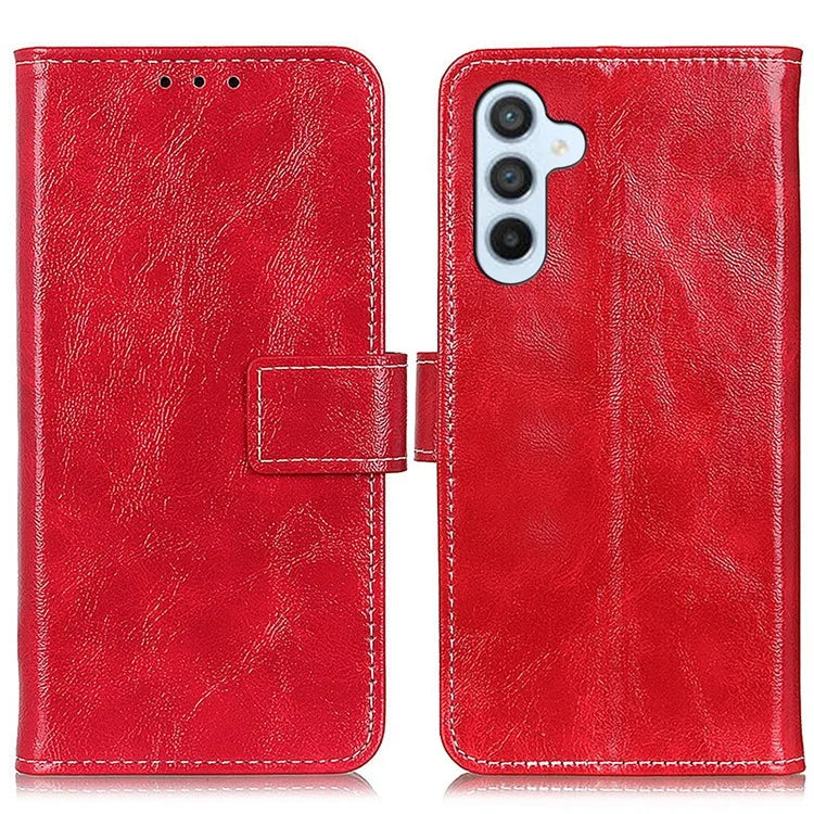 For Samsung Galaxy A16 5G Case Crazy Horse Texture Leather Phone Wallet Cover
