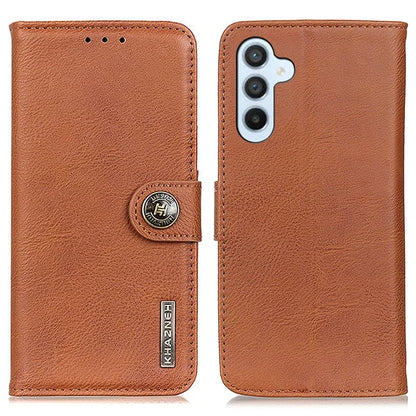 KHAZNEH For Samsung Galaxy A16 5G Wallet Case Cowhide Texture Leather Flip Phone Cover