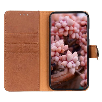 KHAZNEH For Samsung Galaxy A16 5G Wallet Case Cowhide Texture Leather Flip Phone Cover