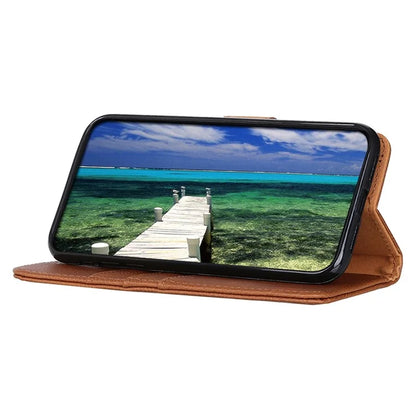 KHAZNEH For Samsung Galaxy A16 5G Wallet Case Cowhide Texture Leather Flip Phone Cover