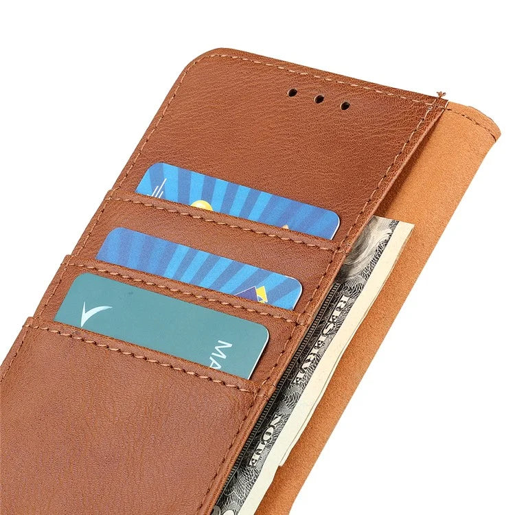 KHAZNEH For Samsung Galaxy A16 5G Wallet Case Cowhide Texture Leather Flip Phone Cover