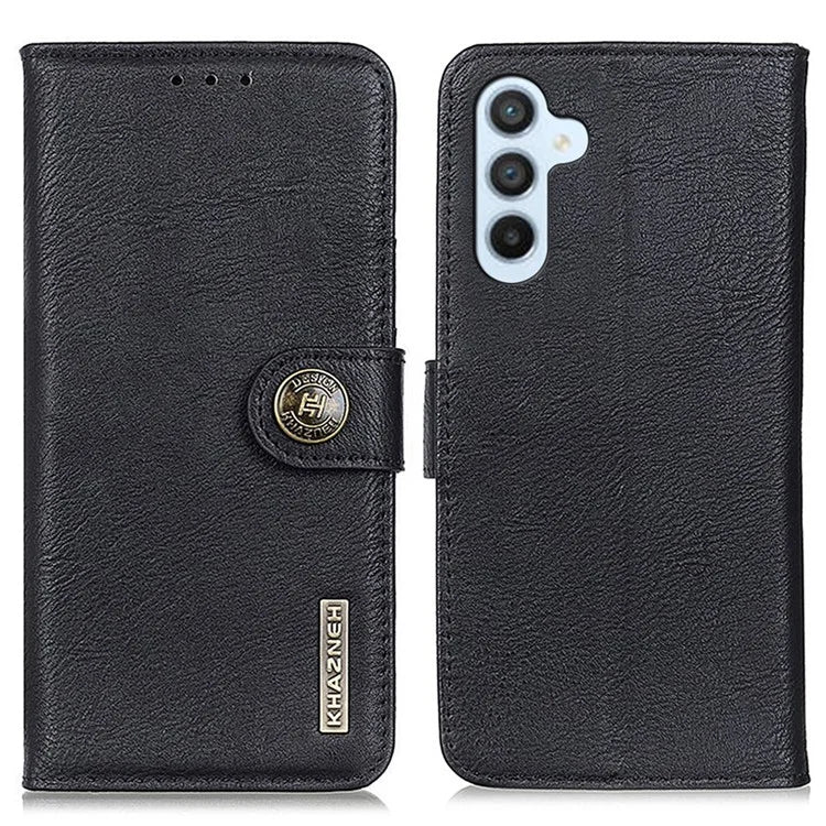 KHAZNEH For Samsung Galaxy A16 5G Wallet Case Cowhide Texture Leather Flip Phone Cover
