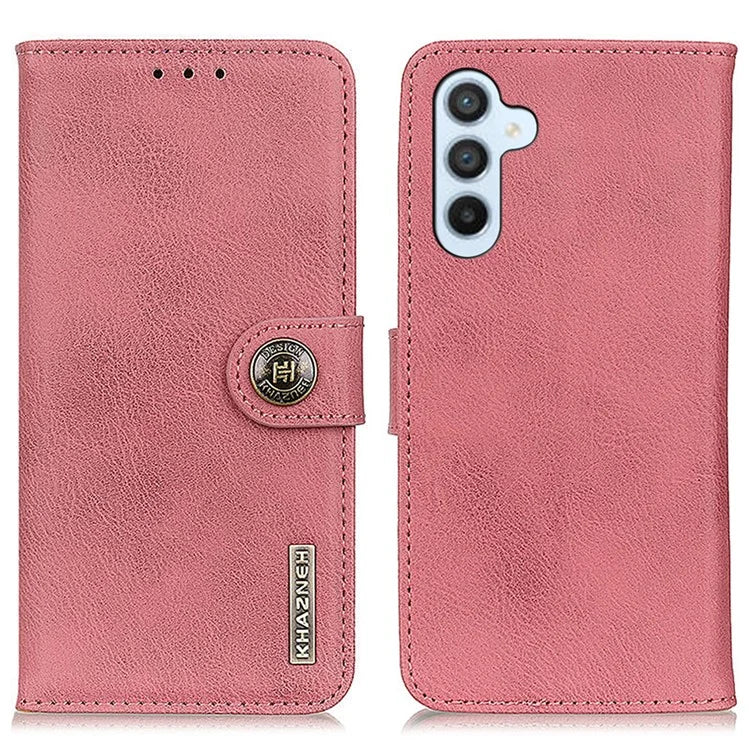 KHAZNEH For Samsung Galaxy A16 5G Wallet Case Cowhide Texture Leather Flip Phone Cover