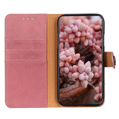 KHAZNEH For Samsung Galaxy A16 5G Wallet Case Cowhide Texture Leather Flip Phone Cover